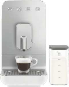 Smeg Bean To Cup Coffee Machine With Milk Steaming System Matte White