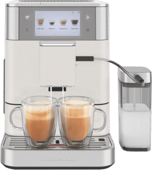 KitchenAid Fully Automatic Espresso Coffee machine With Milk Container Porcelain