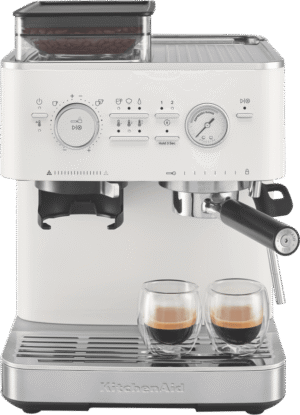 KitchenAid Semi Automatic Espresso Machine With Burr Grinder Porcelain